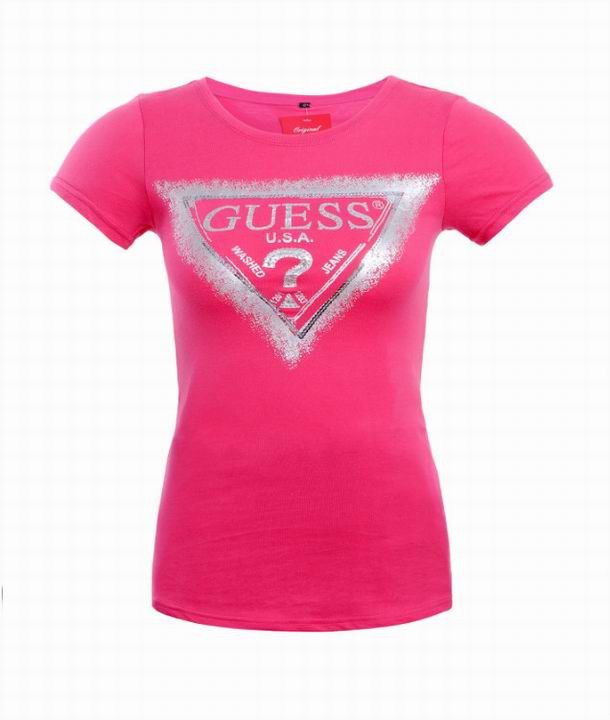 Guess short round collar T woman S-XL-019